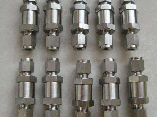 H21X-320p不锈钢双卡套单向阀，诚投阀门气动，快拧止回阀