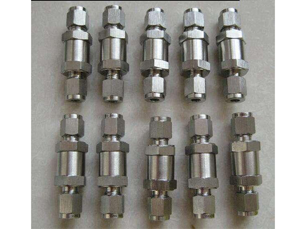 H21X-320p不锈钢双卡套单向阀，诚投阀门气动，快拧止回阀